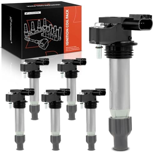 A-Premium 6PCS Ignition Coil Packs Compatible with Buick, Cadillac, Chevy & GMC Vehicles - 2.8L, 3.0L, 3.2L, 3.6L - Enclace 2008-2024, CT4 2022-2024, Equinox 2008-2017, Impala 2012-2018, G6 2007-2009