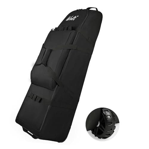 Wolt | Golf Travel Bag with Wheels, Heavy Duty Oxford Wear-Resistant, Soft-Sided Golf Travel Case for Airlines Protects Golf Clubs (Black)