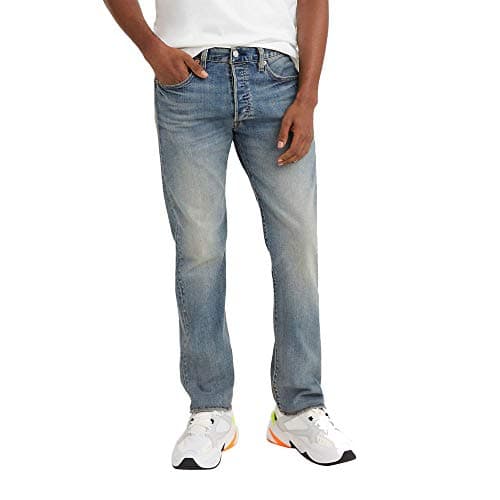 Levi's Men's 501 Original Fit Jeans (Also Available in Big & Tall), Unleaded-Medium Indigo, 33W x 30L