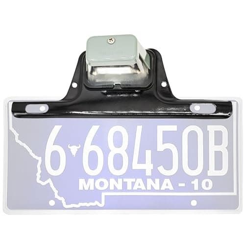 Lumitronics Heavy-Duty Trailer License Plate Bracket, Rustproof Steel Mount with Drainage Holes, Universal Fit for Trucks, RVs, Boats, and Utility Trailers (Gray)