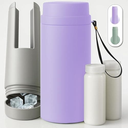 Portable Breast Milk Cooler Bottle 30H Cooling Time 2 x 150ml5Oz Durable BPAFree Breastmilk Storage Bottles Breastmilk Cooler Travel Breastfeeding Milk Chiller for Baby