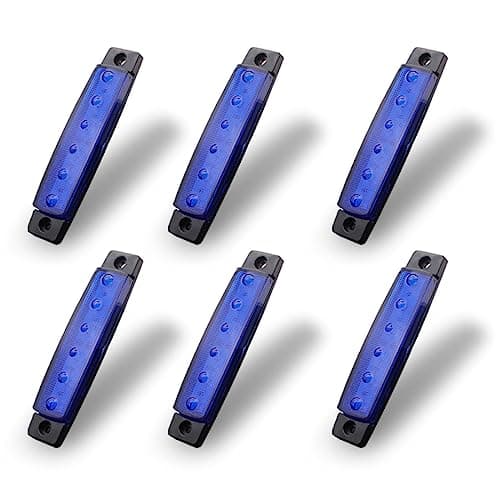 Botepon 6PCS LED Rock, Underglow Lights for Trucks, Jeep, ATV, Offroad, F150, Snowmobile (Blue)
