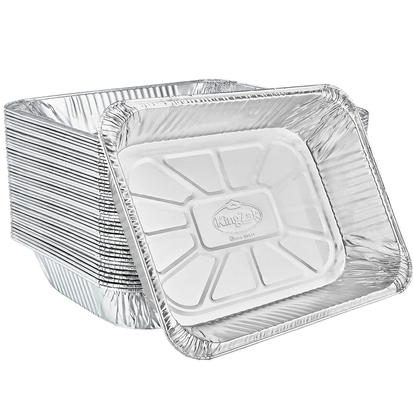 Aluminum Pans Half Size 9X13 Extra Heavy Duty Disposable Foil Pans For Baking 100 Pack Roasting Chafing Bulk Quantity for Caterers Restaurants Hotels For Buffets Steam Table Food Prepping