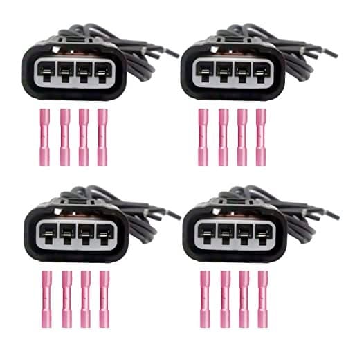 AUTO OCCASION 4 Pack Ignition Coil Connectors Wiring Harness Replacement for CHEVROLET PONTIAC TOYOTA 90919-02244 90080-19015 90919-02239
