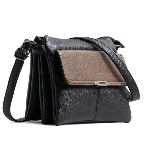 EXOTIC Premium® Dual-Tone Three-Layer Compartment Bag – Stylish & Functional Design (BLACK)