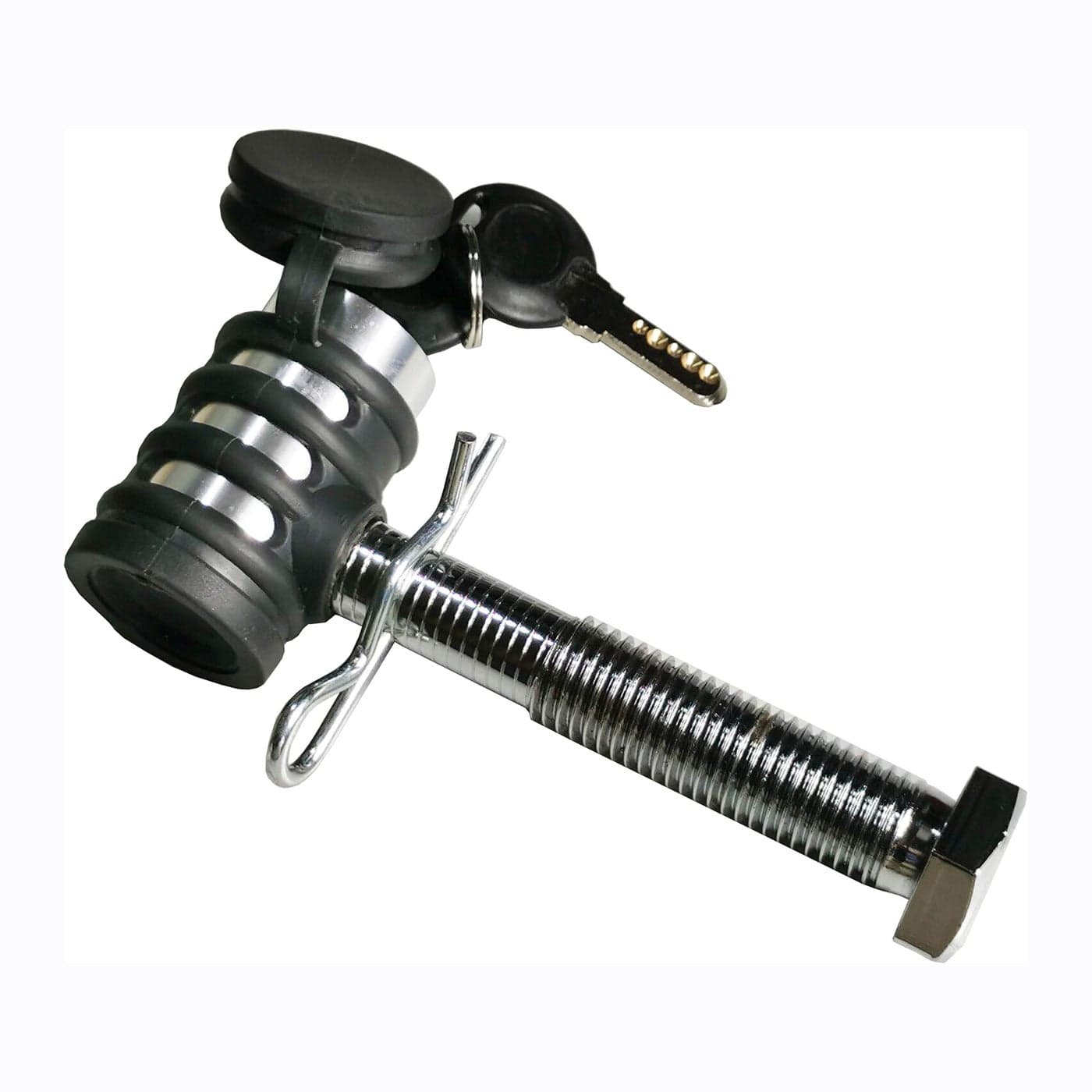 MaxxHaul 50376 Threaded Hitch Locking Pin for MaxxHaul Models 70210 50250 50606 Bike Racks with Compatible Parts ONLY M16 Threaded pin Works on The 2 receivers Less Than 33 Wide