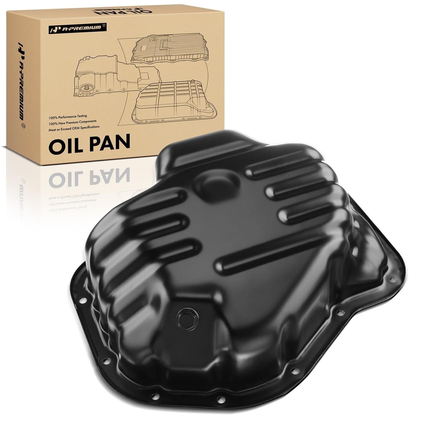 APremium Lower Engine Oil Pan Sump with Drain Plug Compatible with Toyota Camry 20072011 Solara 20072008 RAV4 20062008 Scion xB 20082015 Lexus HS250h 20102012 24L