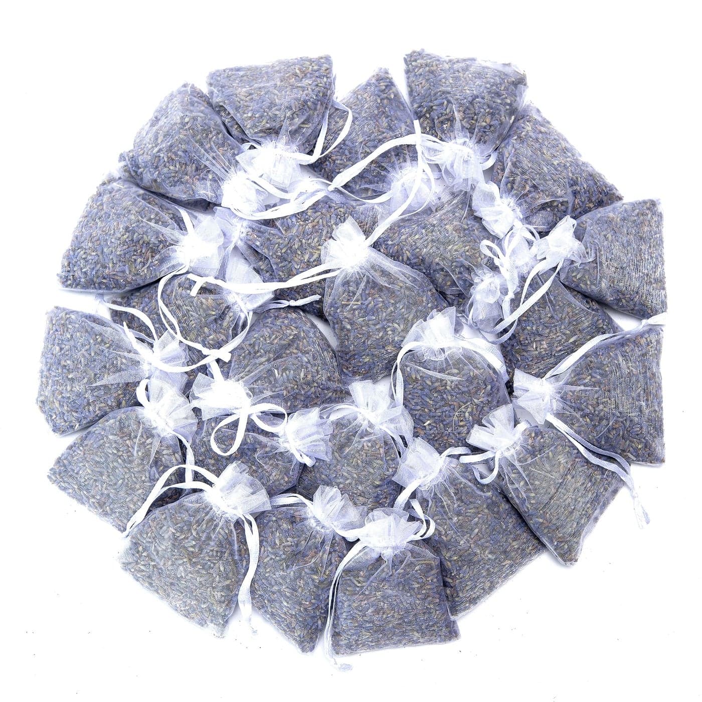 Lavande Sur Terre French Lavender Sachets for Drawers and Closets Fresh Scents Set of 24 Home Fragrance Sachet for Closets and Drawers White LVC242