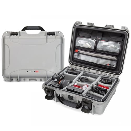 NANUK 920 Pro Photo Kit Waterproof Travel Camera Hard Case with Padded Dividers Lid Organizer 167 x 134 x 68 Dustproof ImpactResistant Airline CarryOn Approved Graphite
