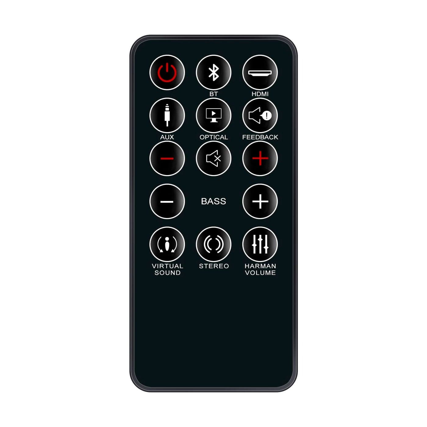 New Replaced Remote Compatible with JBL Cinema Home Cinema SB350 STV250 SB250 2.1 Soundbar Subwoofer CINEMABASE/230