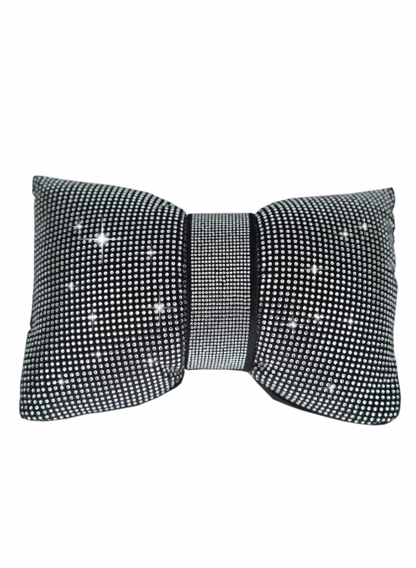Car Bling Pillow, Rhinestones Bowknot Bling Headrest Pillow