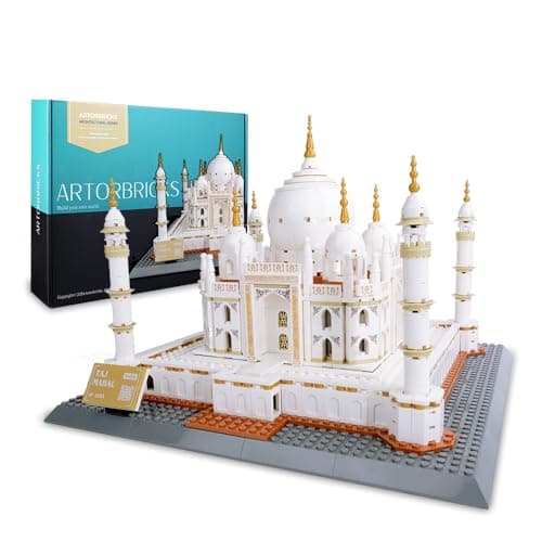 ArtorBricks Architectural Taj Mahal Large Collection Building Set Model Kit and Gift for Adults 1503 Pieces
