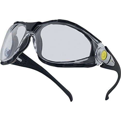 Delta Plus PACAYLVIN Pacaya Safety Glasses, Capacity, Volume, Polycarbonate Lens, One Size, Black Frame/Grey Accent