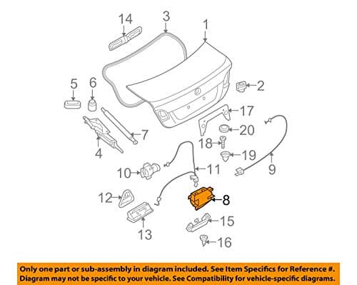BMW 51247840617 Trunk Lid Lock with Micro S