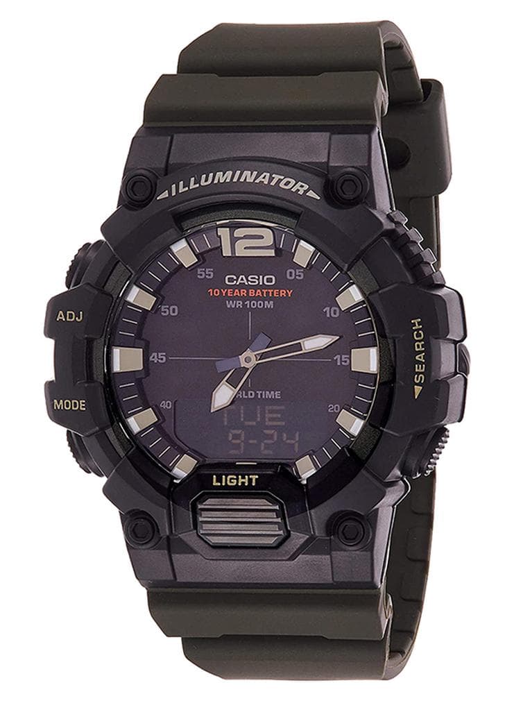 Men Resin Analog & Digital Wrist Watch HDC-700-3AVDF - 49 mm - Black