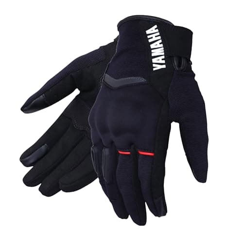 Yamaha Spandex Premium Riding Gloves for Bikes | Touch Screen Compatible (XXL Size, Black) Y6ASPANGXX23