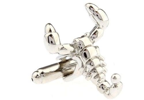 MRCUFF Scorpion Pair Cufflinks in a Presentation Gift Box & Polishing Cloth
