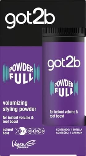 Got2B Schwarzkopf Powderful Unisex Root Hair Styling Powder For Instant Volume and Root Boost Vegan 10g