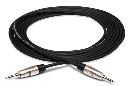 Hosa HMM005 Pro Stereo Interconnect REAN 35 mm TRS to Same 5 Feet