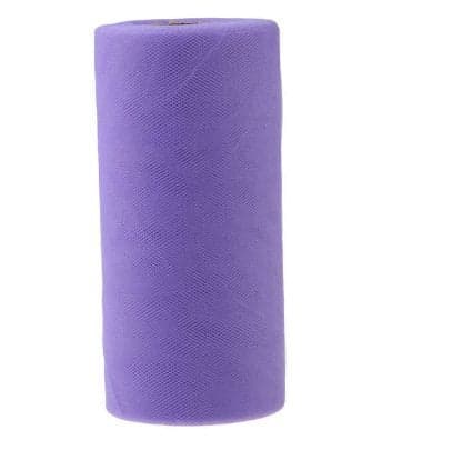 BHOOLUGOOLU 267X15cm Colorful Purple Tissue Tulle Roll Spool Craft Wedding Party Decoration