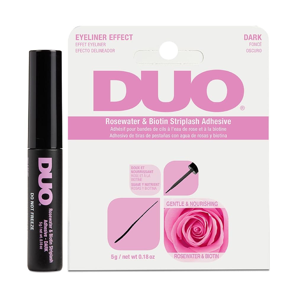 DUO Rosewater & Biotin Striplash Adhesive - Dark 5 g/net wt 0.18 oz