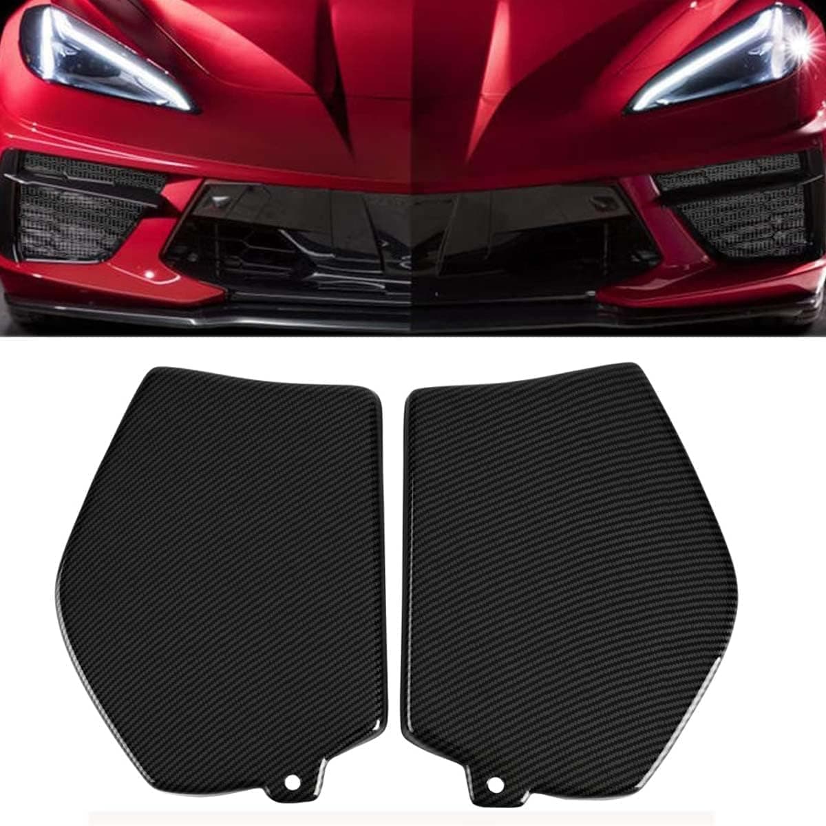 BILLFARO Carbon Fiber Front Strut Tower Covers for Corvette C8 2020-2021