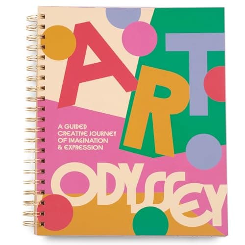ban.do Coloring Books For Adults with Prompts, Relaxing Activity Book for Women, Guided Creative Journey, Art Odyssey