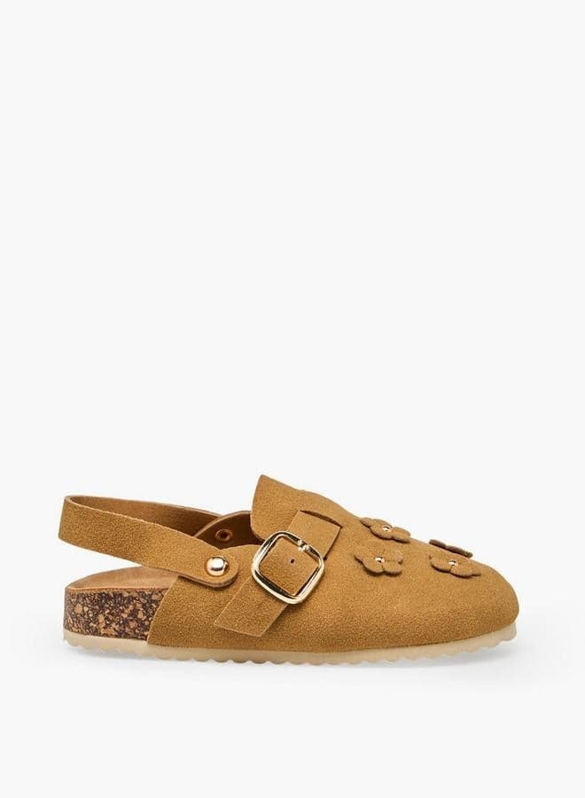 Girls Floral Accent Sandals — 28