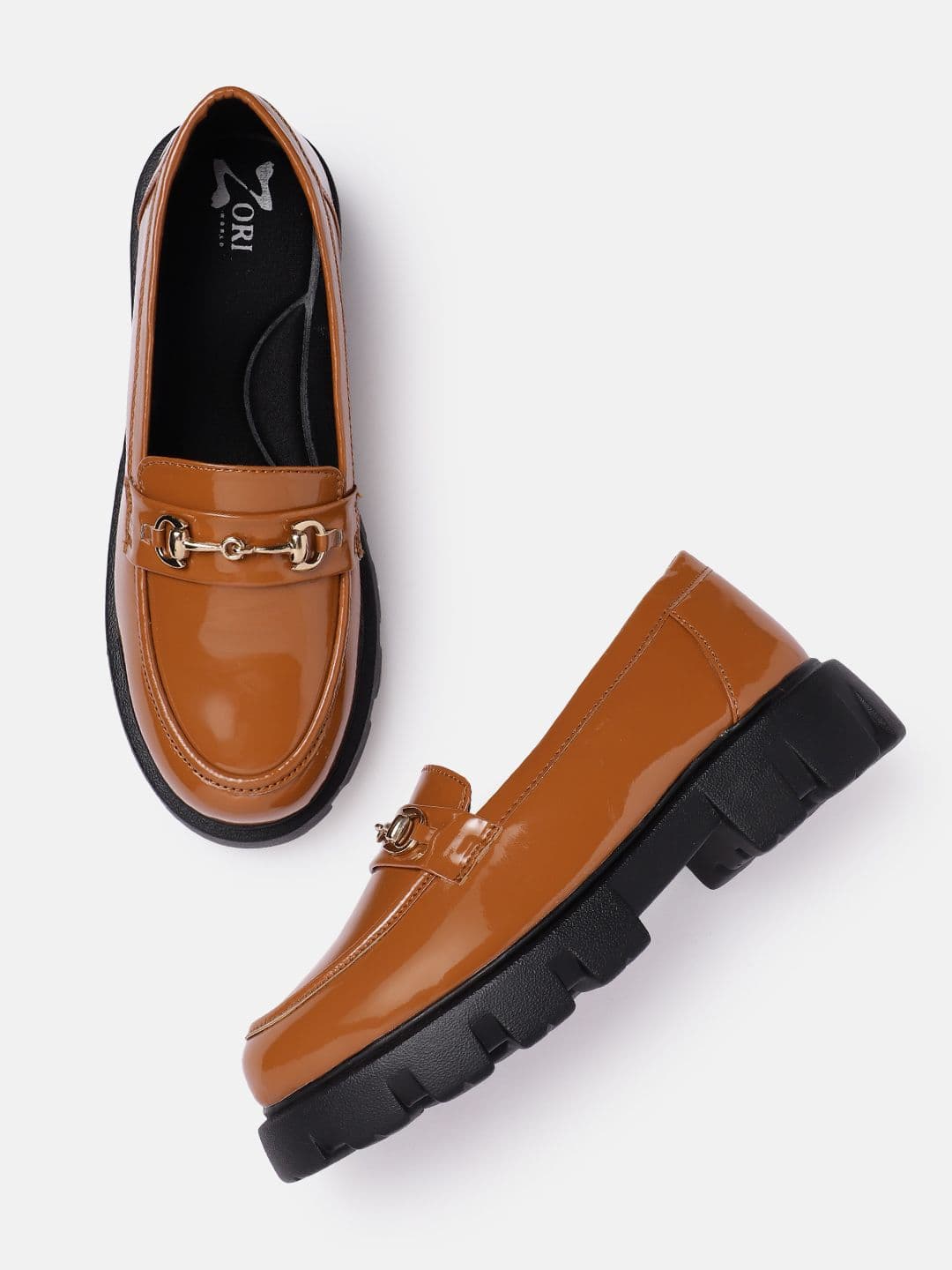 Moment Tan Loafers for Women - Embellished Loafers