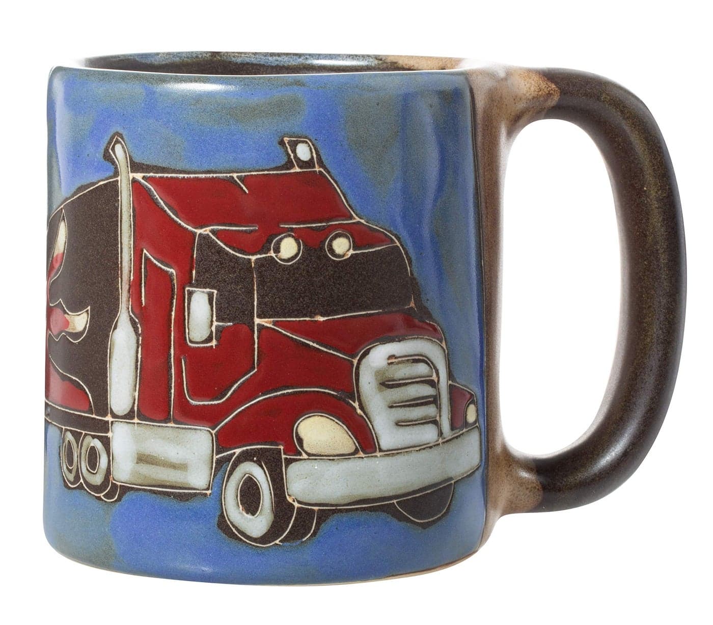 Mara Stoneware Trucker Route 66 16oz Handcrafted Mug