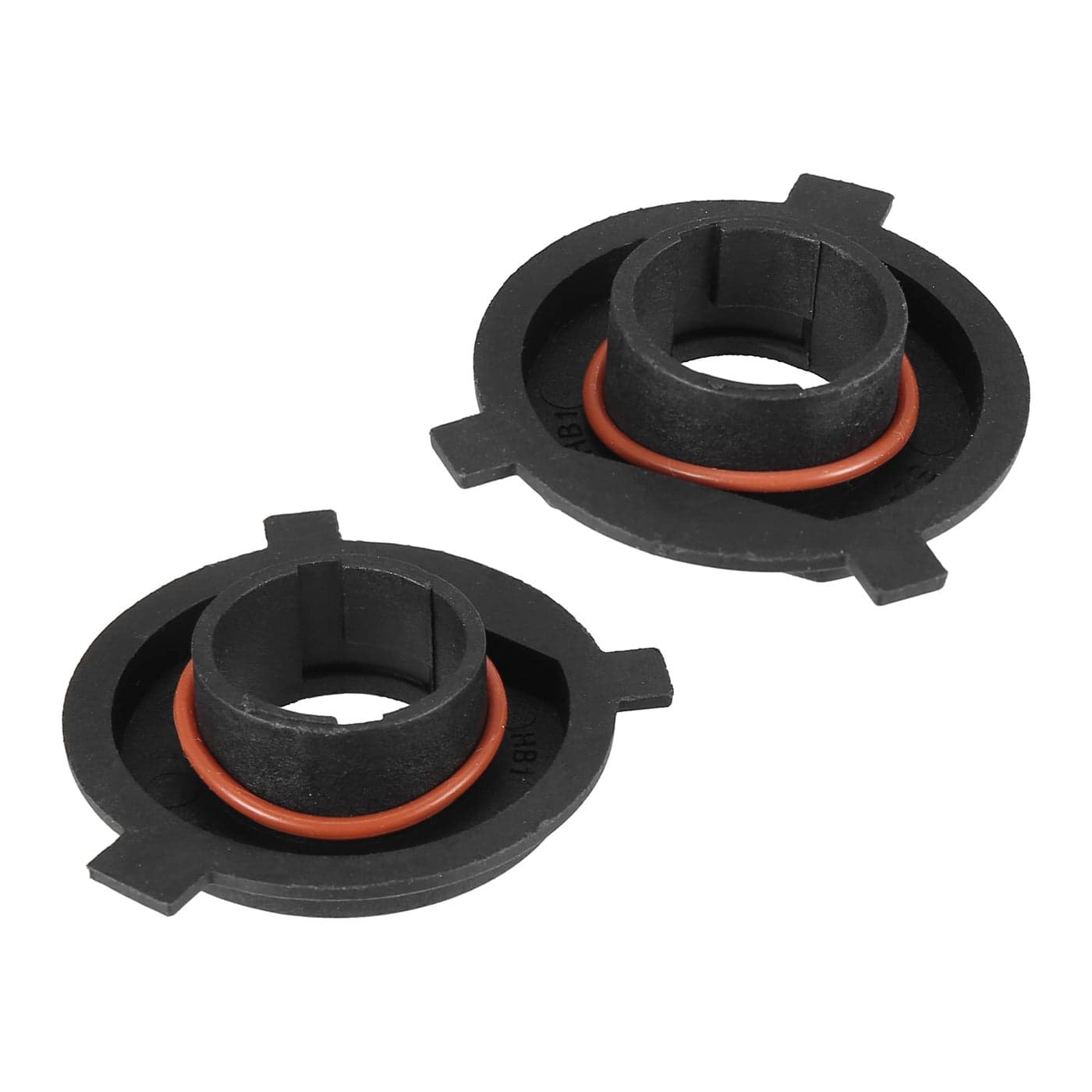 X AUTOHAUX 2pcs H4 LED Headlight Adapter Base Bulb Sockets Retainer Holder Universal for Car Black