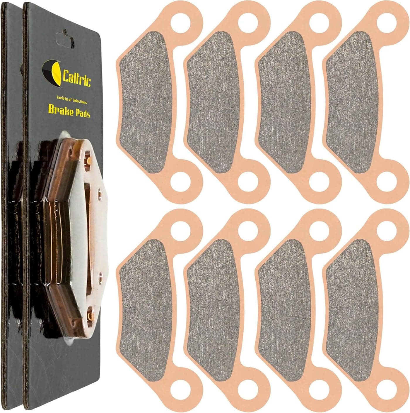 Caltric 4 Front Rear Brake Pads for John Deere XUV Gator 620I Gas and 850D Diesel
