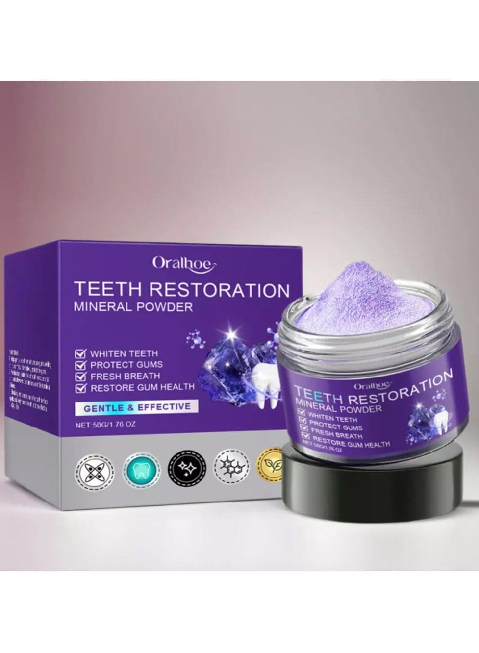 Oralhoe Teeth Cleaning Powder TOOTH RESTORATION WHITENING POWDER 50g