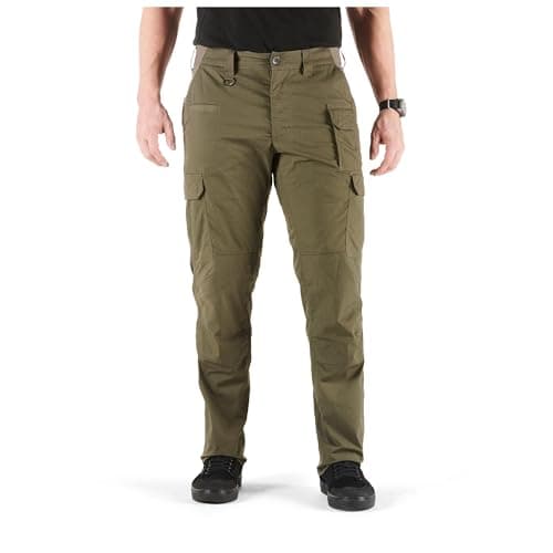 5.11 Tactical Men's ABR Pro Pants, Straight Fit, 9 Pockets, Comfort Waist, Style 74512, Ranger Green (New), 38W x 30L
