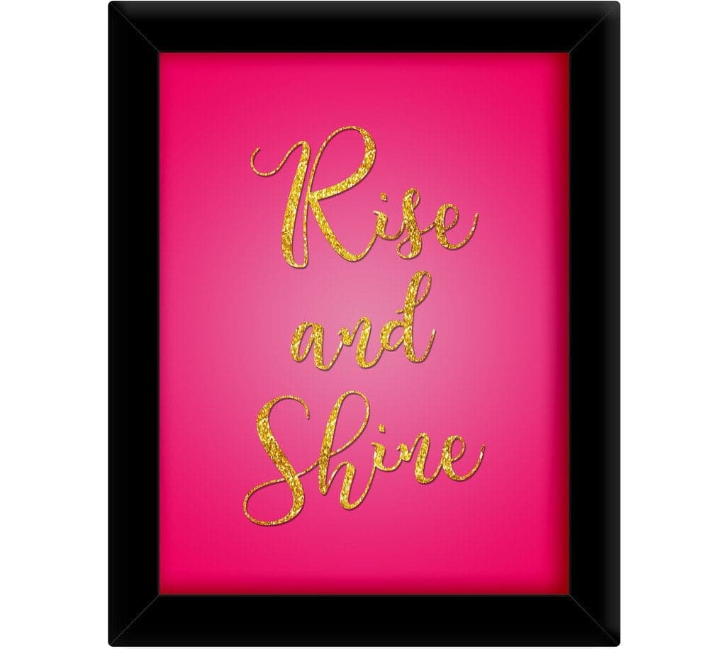 TIED RIBBONS TiedRibbons® Rise And Shine Framed Poster(13.6 Inch X 10.2 Inch)