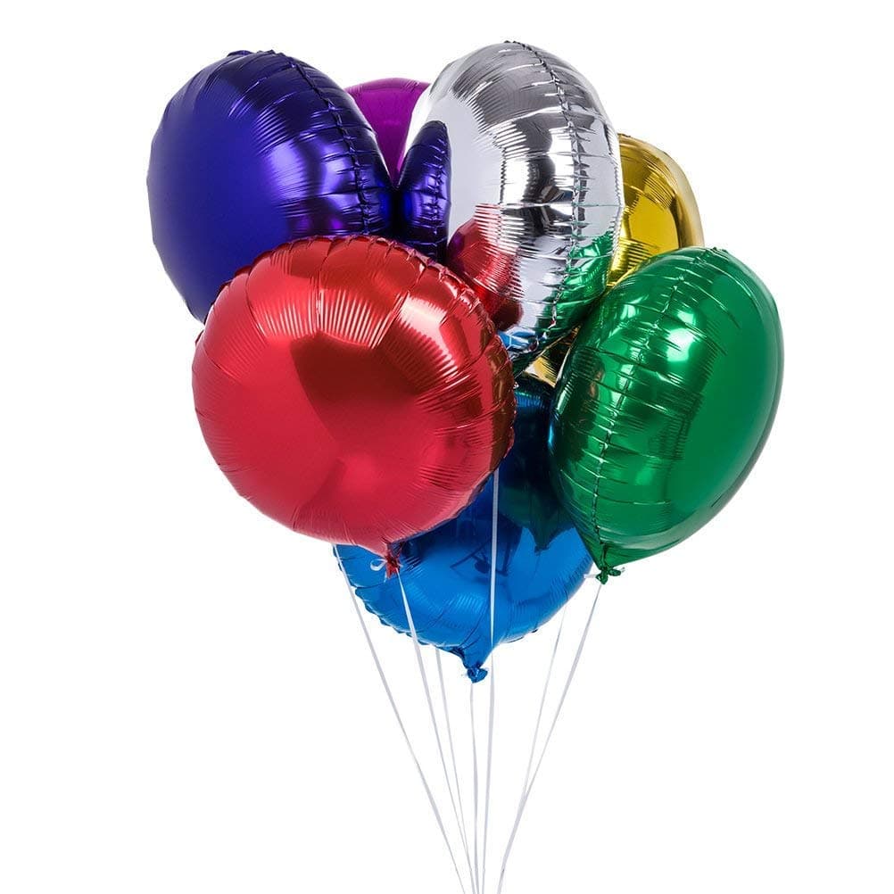 50pcslot Round Shape Foil Mylar Helium Balloon 18 Balloon Birthday Party Decoration Foil Balloons