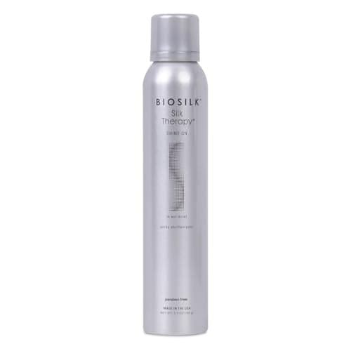 BioSilk Silk Therapy Shine On, Hairspray For Controlling Frizz & Providing Brilliant Shine, Sulfate, Paraben, & Cruelty-Free, 5.3 Oz