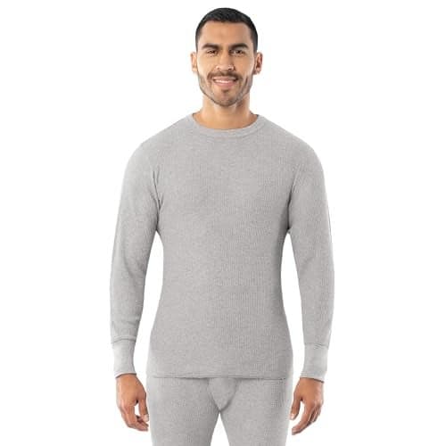 Indera Heavyweight Cotton Waffle Long Johns Thermal Undershirt for Men