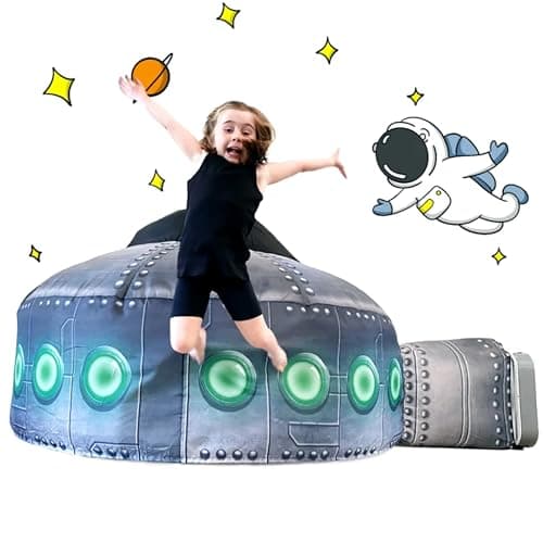 The Original Patented AirFort Build A Fort in 30 Seconds Inflatable Fort for Kids Play Tent for 314 Years A Playhouse Where Imagination Runs Wild Fan not Included UFO