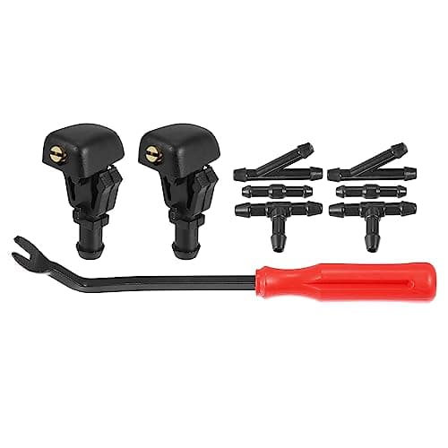 X AUTOHAUX 9pcs Front Windshield Wiper Washer Nozzle Spray Jet Kit 3W7Z17603AA for Ford F150 for Flex for Crown Victoria 20032011