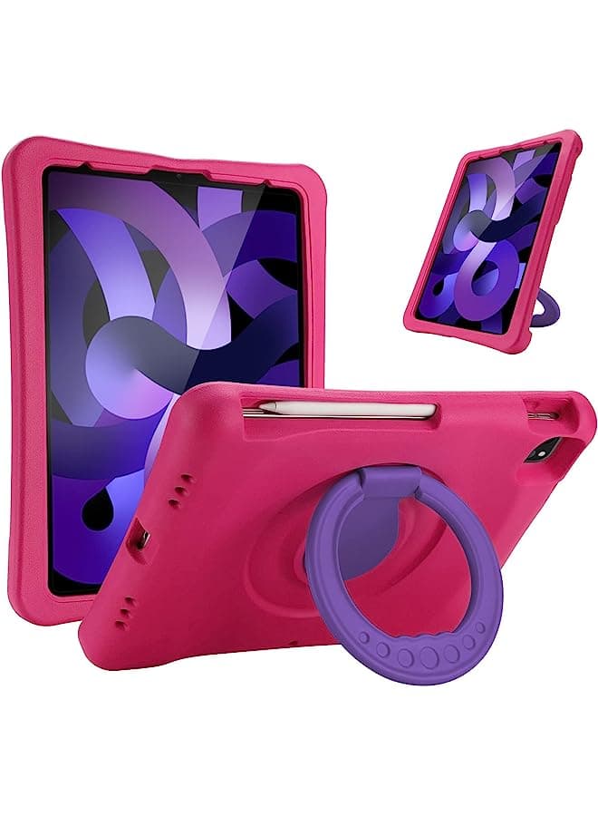 Kids Case For Ipad Air 10.9'' 5Th Gen 2022 / 4Th Gen 2020, Ipad Pro 11 2020/2018, Shockproof Rotate Handle Fold Stand Lightweight Kids Friendly Case For Ipad Air 5/4 & Ipad Pro 11 –Magenta