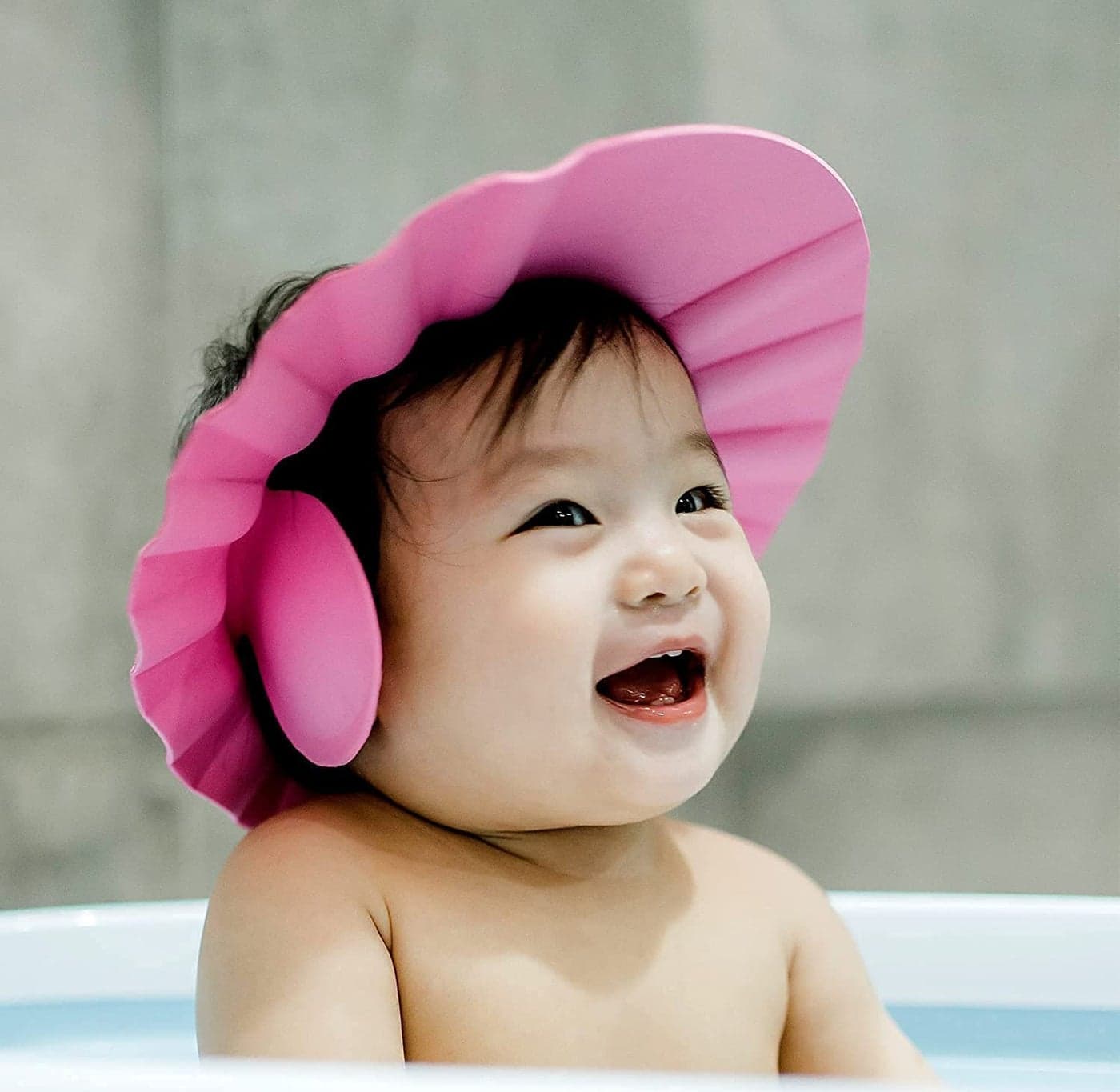 Dhairya Adjustable Safe Soft Bathing Baby Shower Cap Wash Hair for Children Baby Eye Ear Protector (Multi Color)