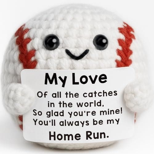TKGIFTHOT Valentines Gifts for Him Her Boyfriend Girlfriend Crochet Baseball Gifts for Birthday Anniversary Valentines Day Romantic I Love You Gift for Husband or Wife