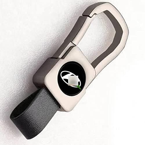 Greenworld Scratch proof Fob Key Heavy Duty Keychain Compatible With Hyun-dai Creata/Verna/Venue/I10/I20/And all Hyuan-dai Model Car (CHROME SILVER)