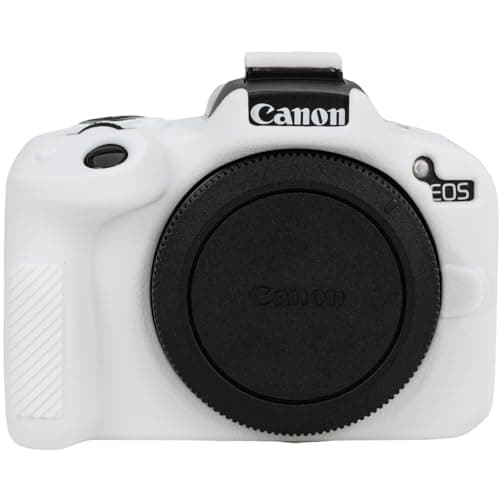 AEXUTDA Case for R50, R50 Camera Silicone Protective Case, Lightweight, Anti-Scratch Slim Fit Soft Skin, R50 Accessories - White
