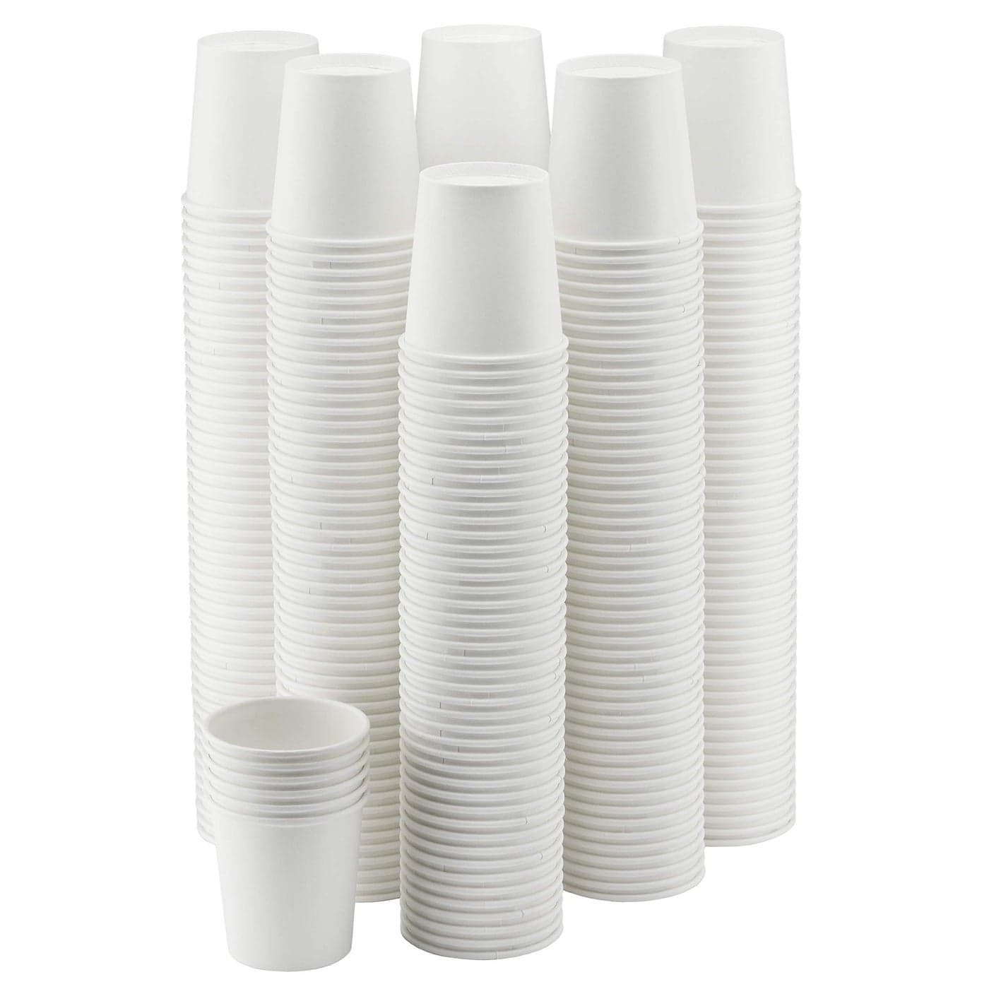 NYHI 300 Pack Disposable White 4oz Small Paper Cups Hot Cold Coffee Cup for Water Juice Espresso Tea Ideal for Water Coolers Parties Bathroom Mouthwash