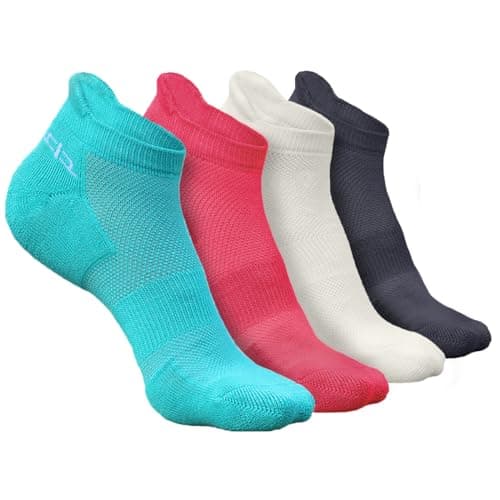 HEELIUM Bamboo Socks For Women | Ankle Length | Odour-Free & Breathable | Padded Base & Anti-Bacterial | 3X Softer Than Cotton Socks, White