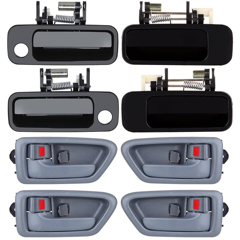 ECCPP Door Handles Exterior Interior Front Rear Driver Passenger Side for 1997 1998 1999 2000 2001 Camry8pcs