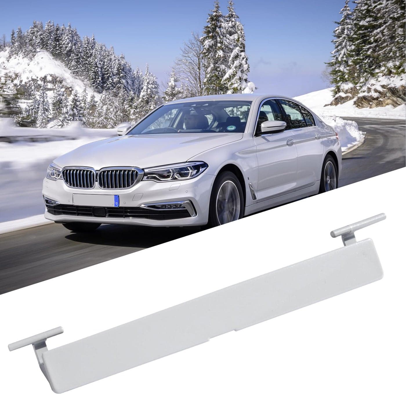 Jaronx Compatible with BMW Roof Rack Port Cover for 5 Series G30G31 20182023 Roof Rack Molding Port Cap for BMW 520 525 530 540 M550 51137443691 Mineral White Metallic