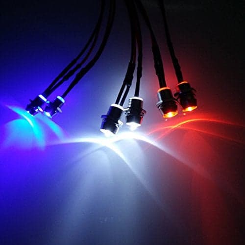 ShareGoo 6Leds LED Light Headlights Taillight Kit Tail Light Compatible with Traxxas HSP Redcat Axial SCX10 110 112 116 RC Car Truck Tank Crawler
